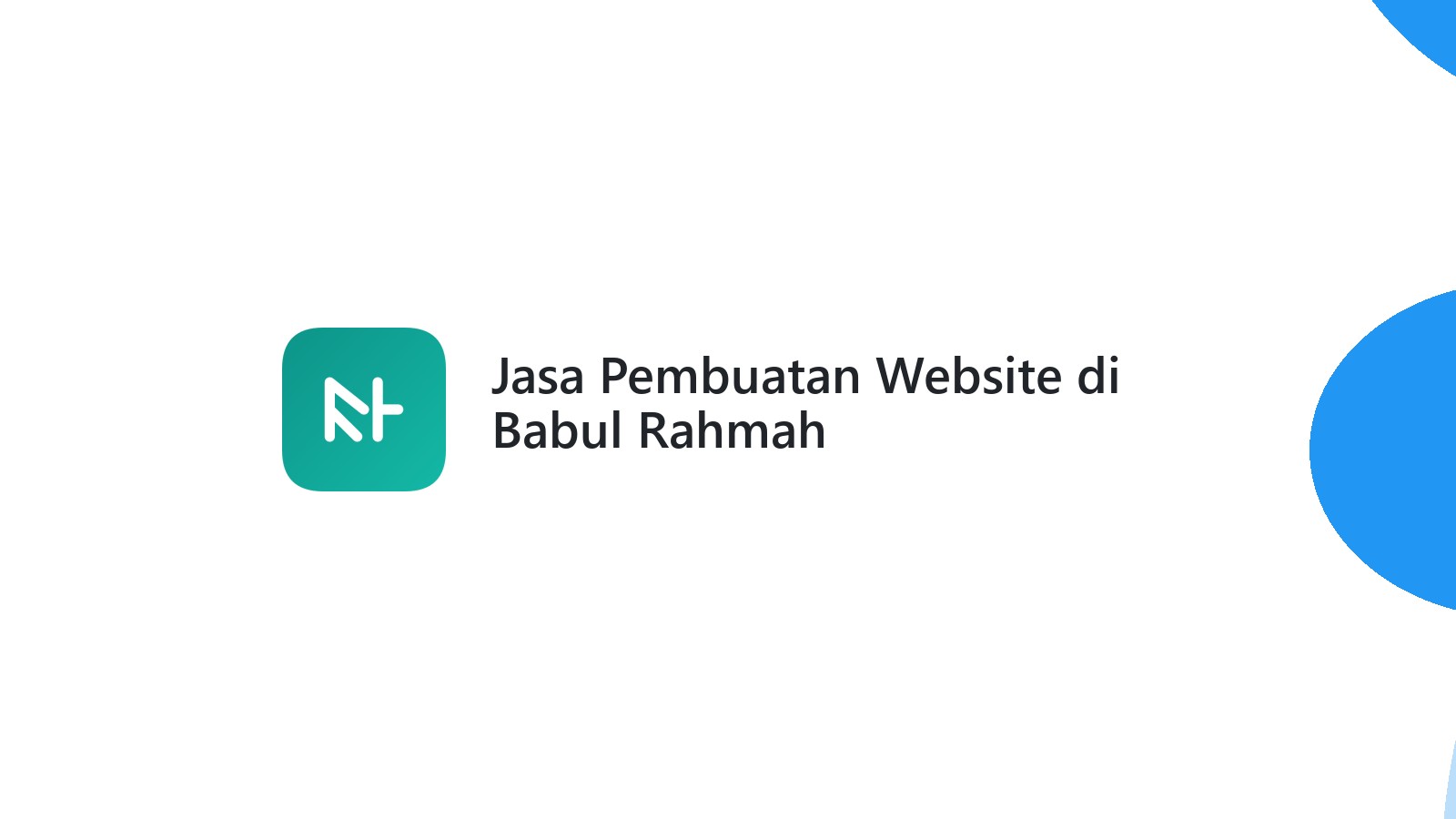Jasa Pembuatan Website di Babul Rahmah