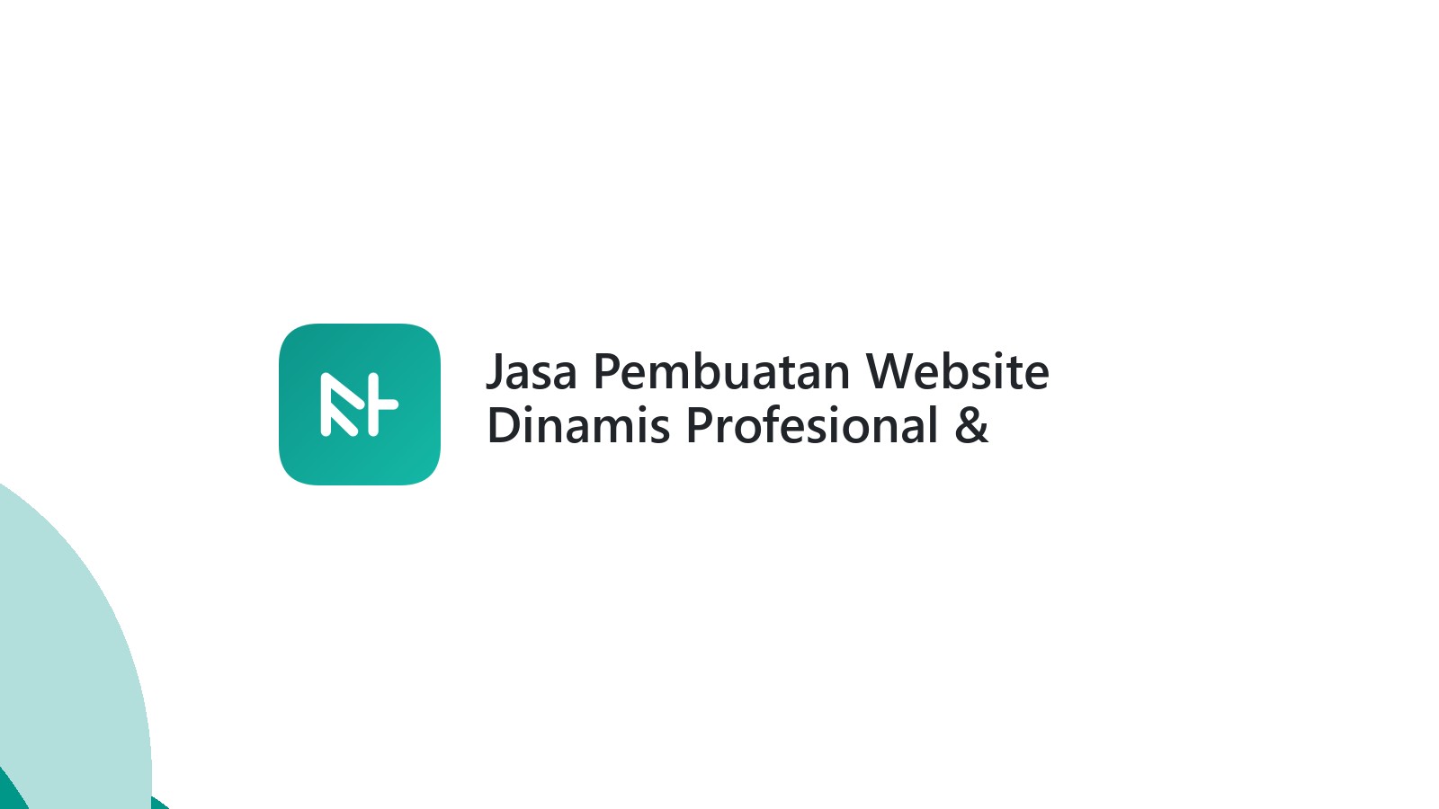 Jasa Pembuatan Website Dinamis Profesional & Terpercaya