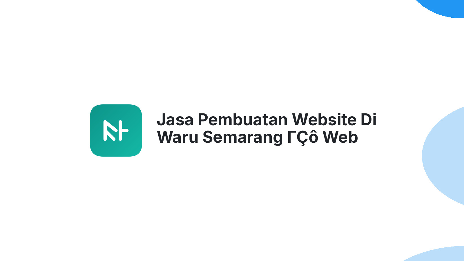 Jasa Pembuatan Website Di Waru Semarang ΓÇô Web Modern Dan Responsif