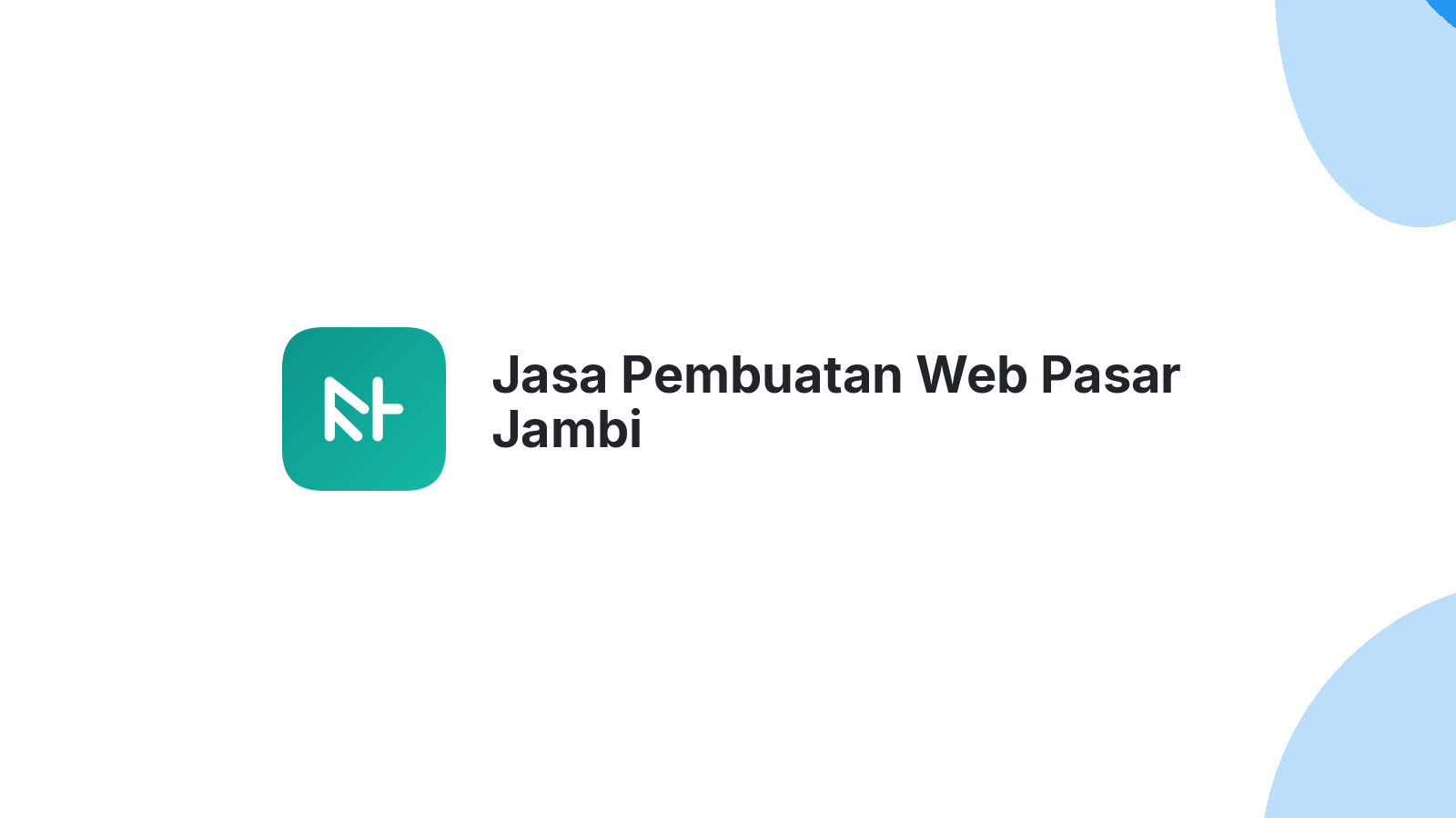 Jasa Pembuatan Web Pasar Jambi