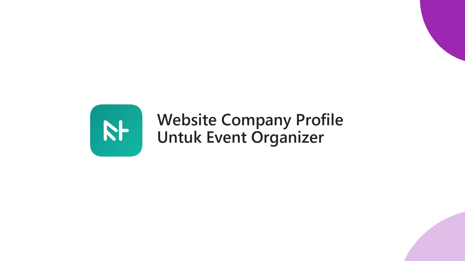 Website Company Profile Untuk Event Organizer