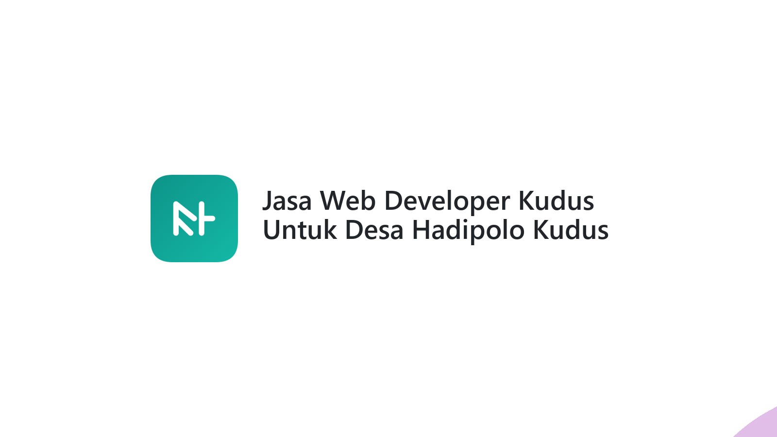 Jasa Web Developer Kudus Untuk Desa Hadipolo Kudus