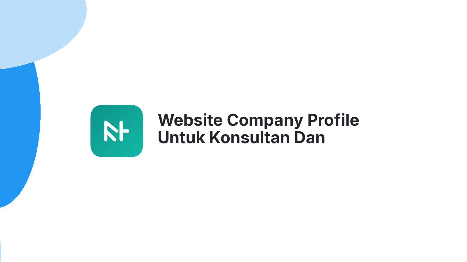 Website Company Profile Untuk Konsultan Dan Profesional