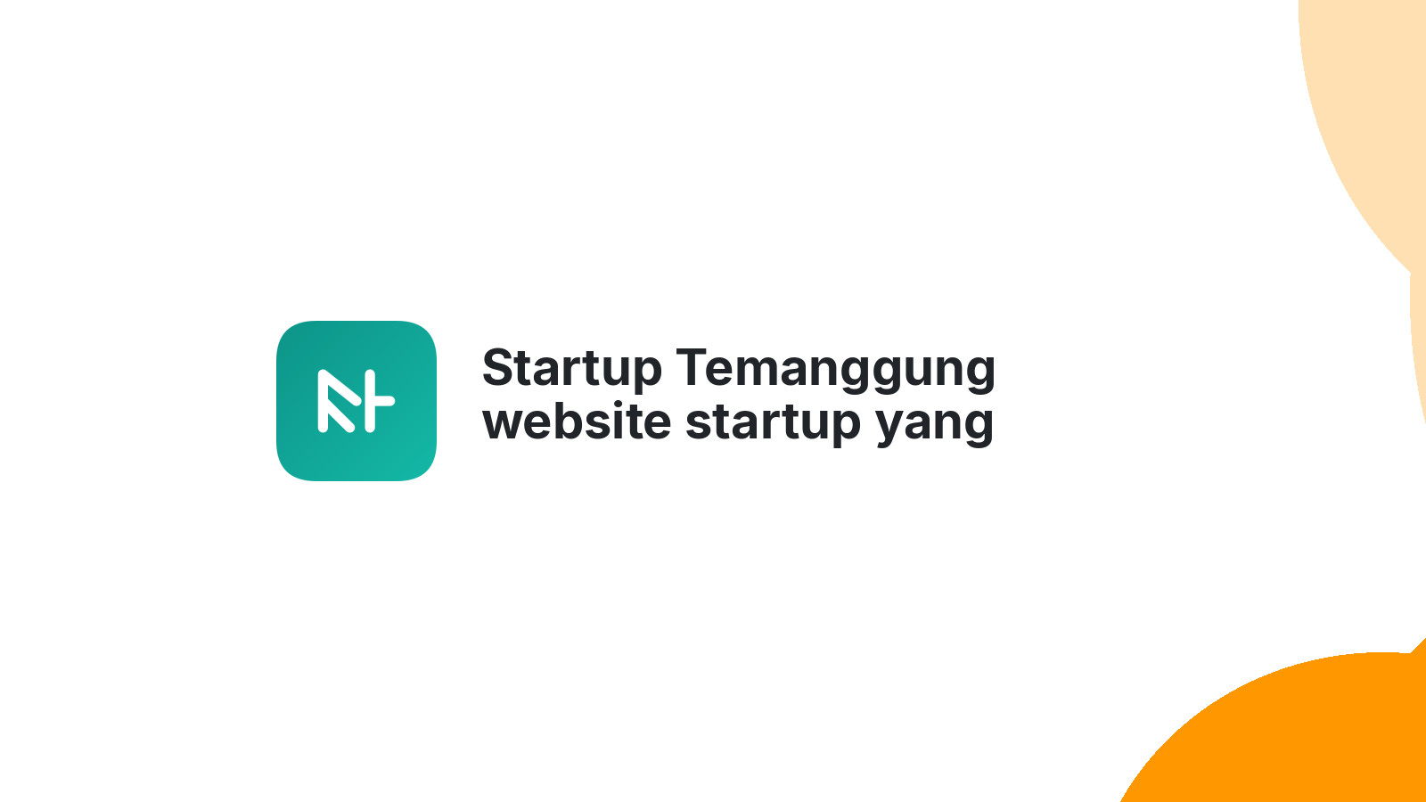 Startup Temanggung website startup yang canggih 2026