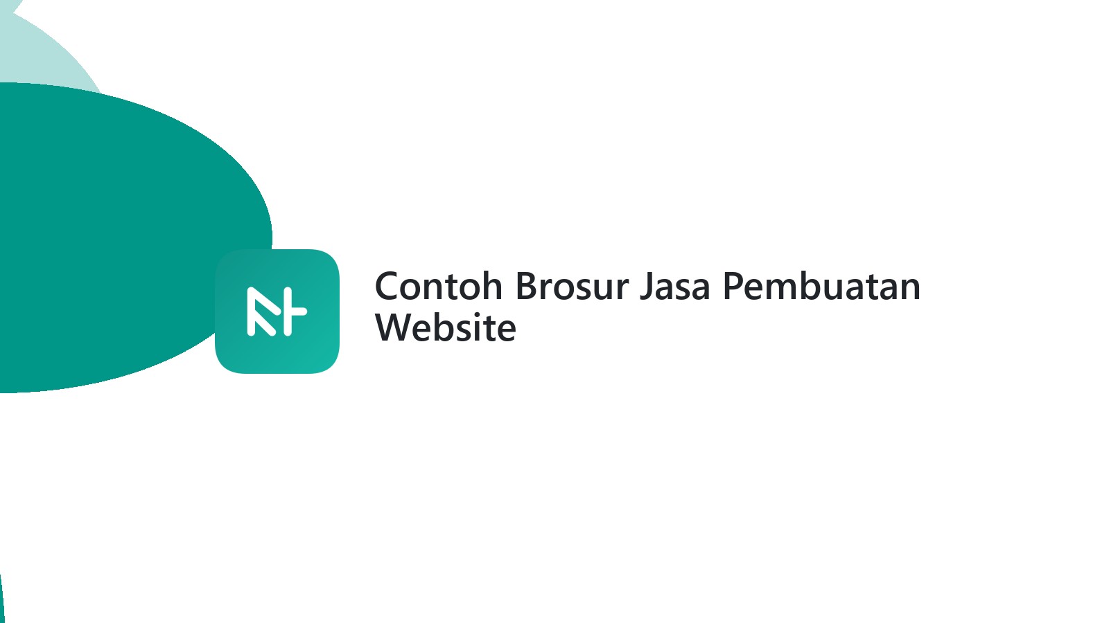 Contoh Brosur Jasa Pembuatan Website