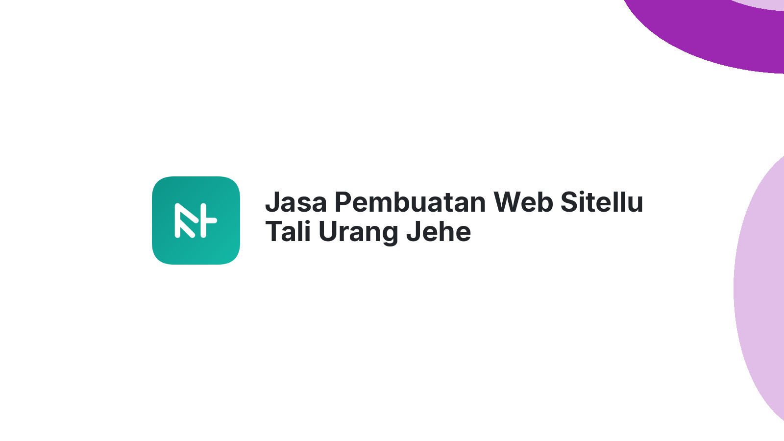 Jasa Pembuatan Web Sitellu Tali Urang Jehe