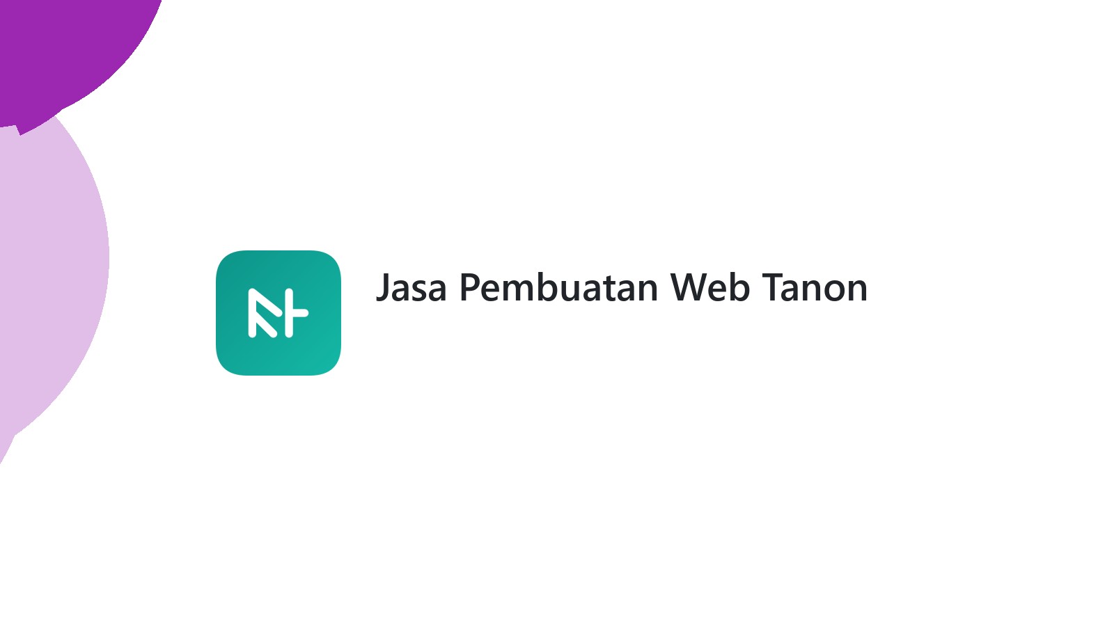 Jasa Pembuatan Web Tanon