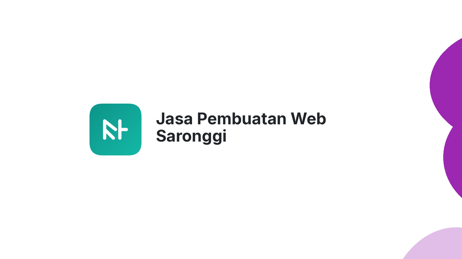 Jasa Pembuatan Web Saronggi
