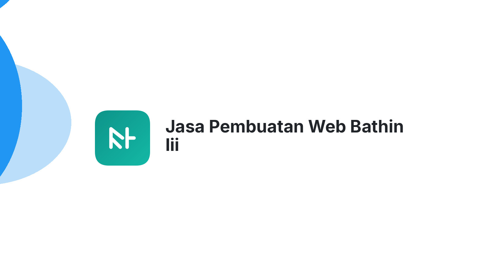 Jasa Pembuatan Web Bathin Iii