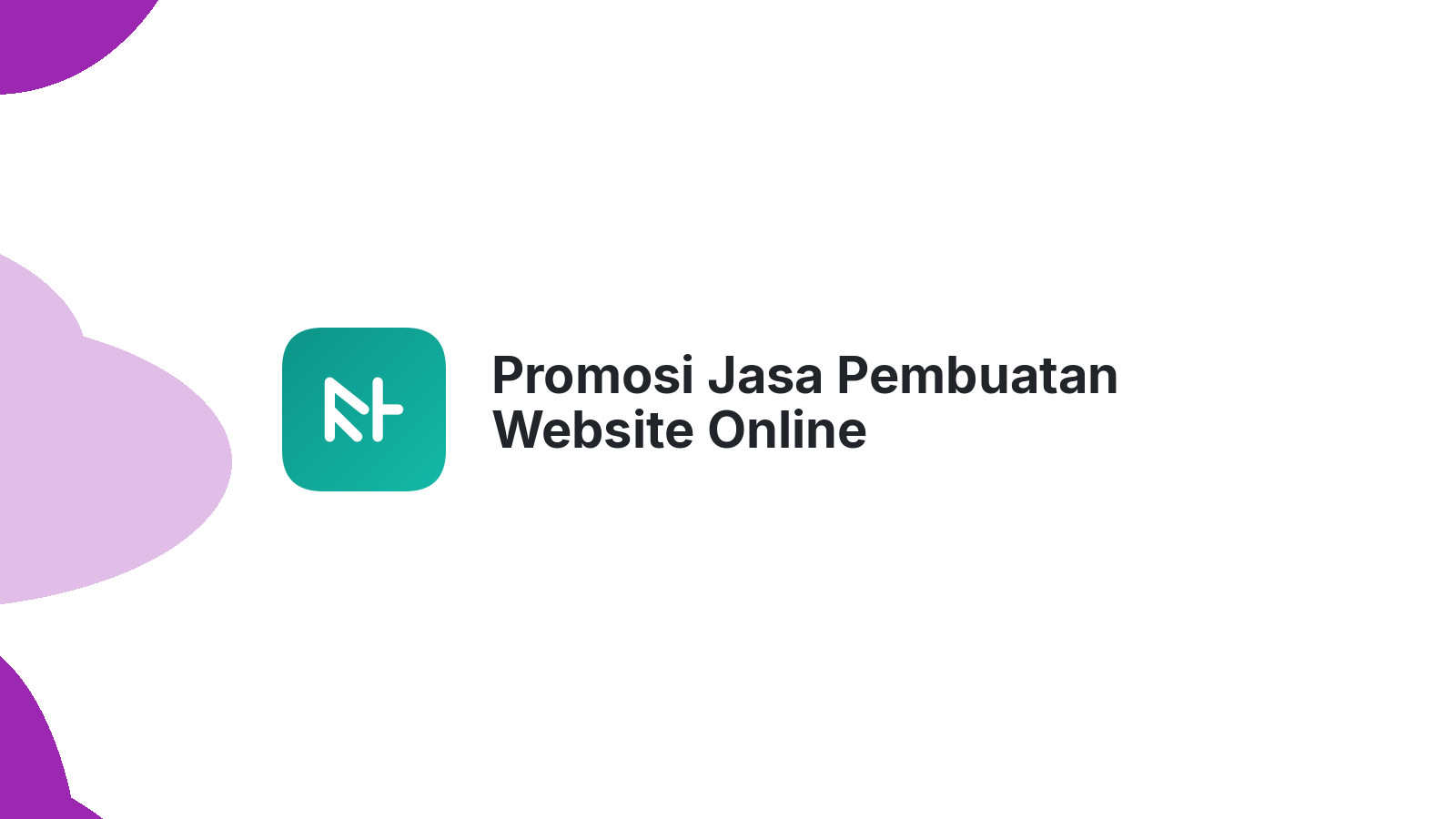 Promosi Jasa Pembuatan Website Online