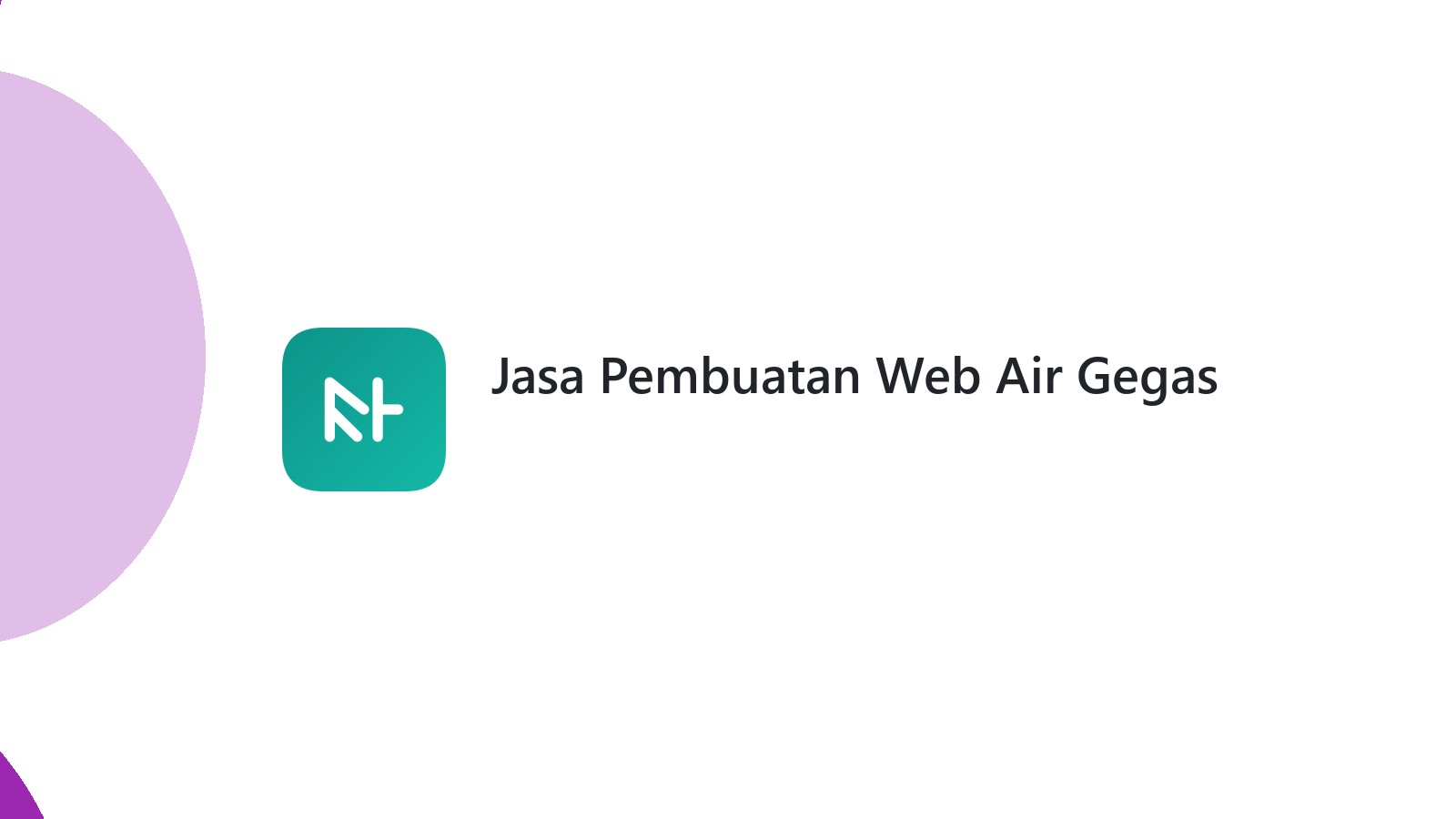 Jasa Pembuatan Web Air Gegas