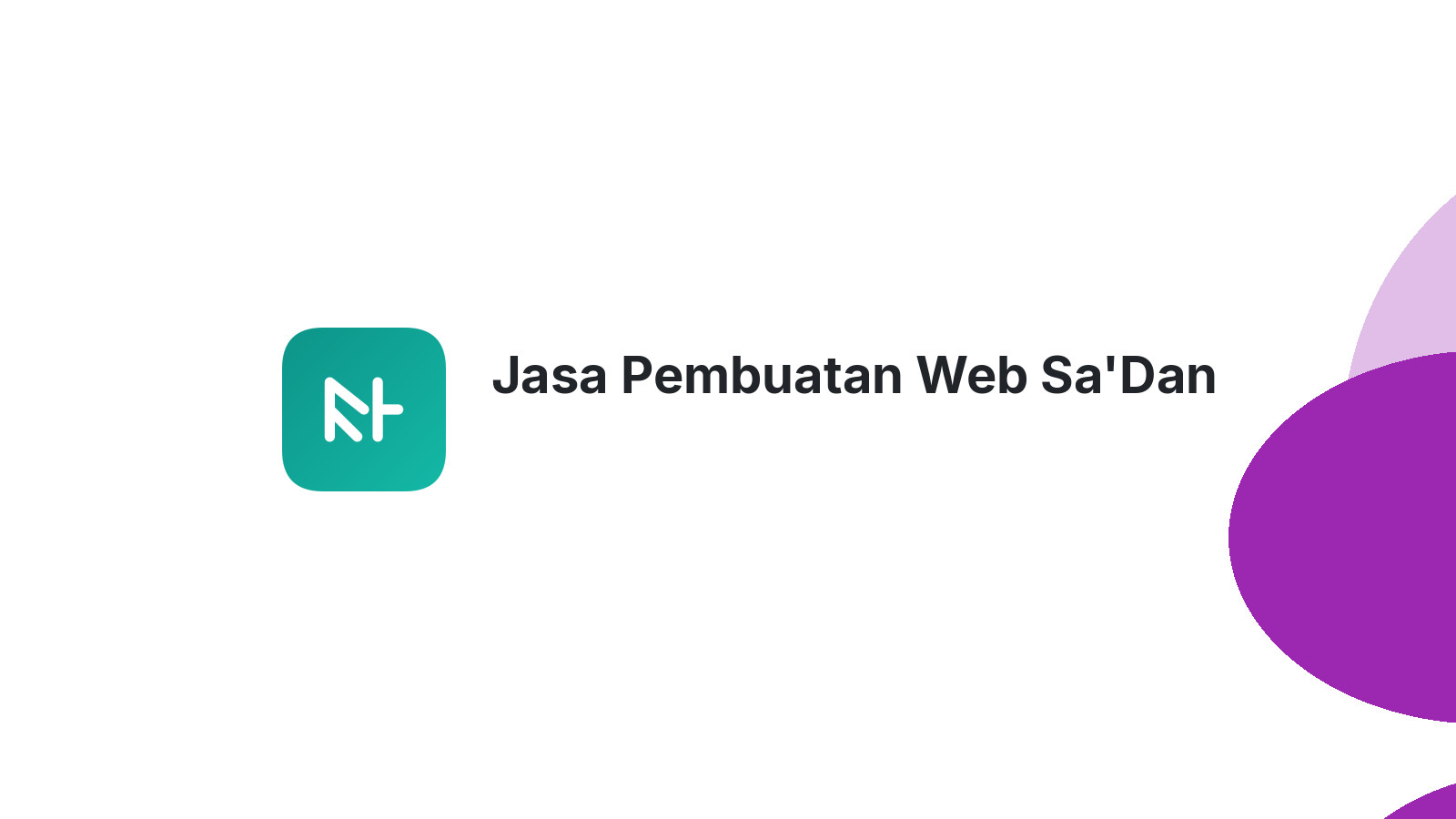 Jasa Pembuatan Web Sa'Dan