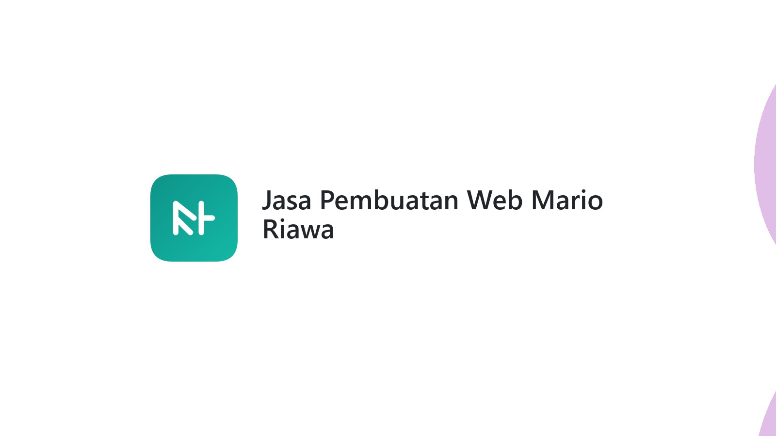 Jasa Pembuatan Web Mario Riawa