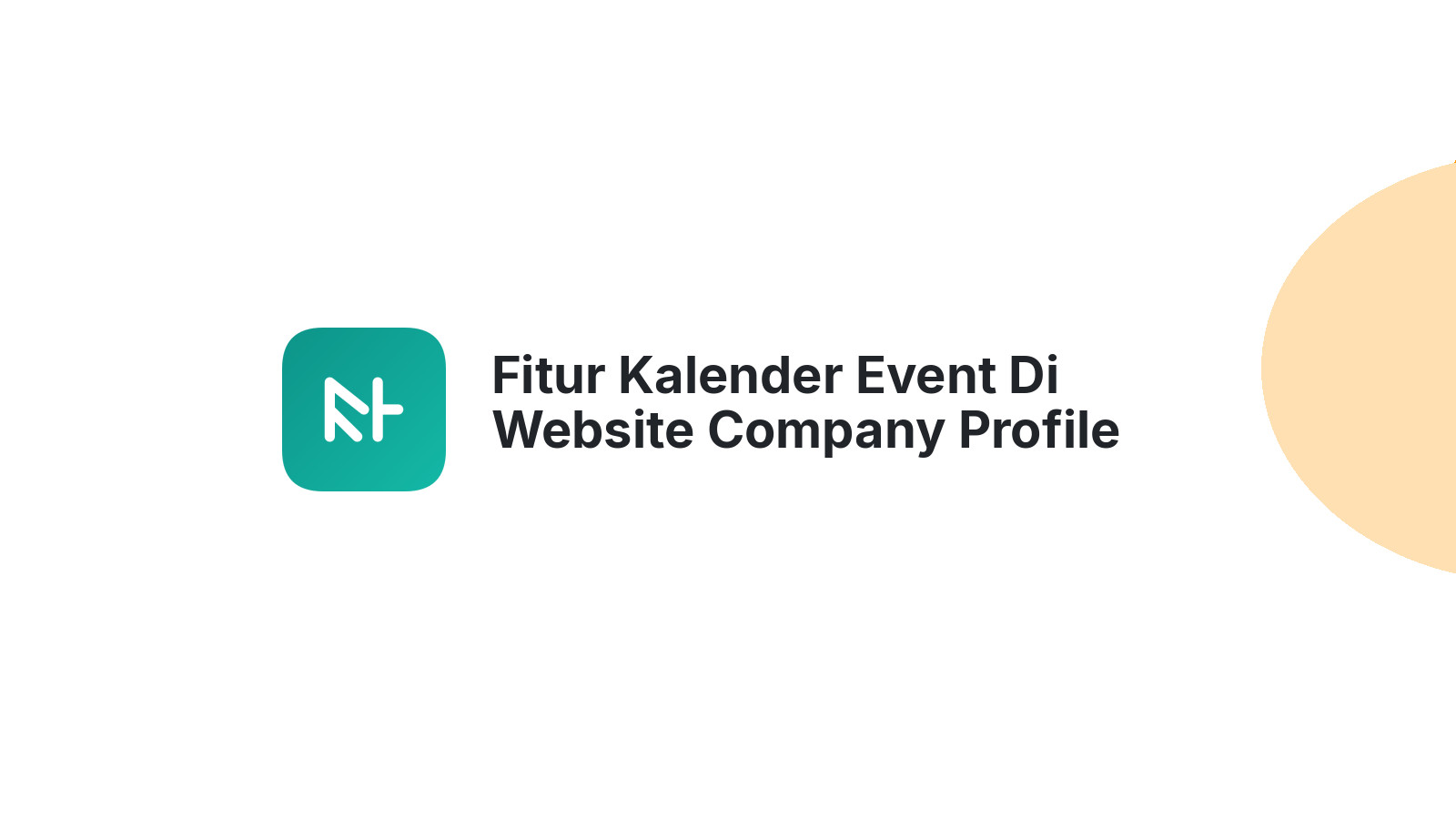 Fitur Kalender Event Di Website Company Profile