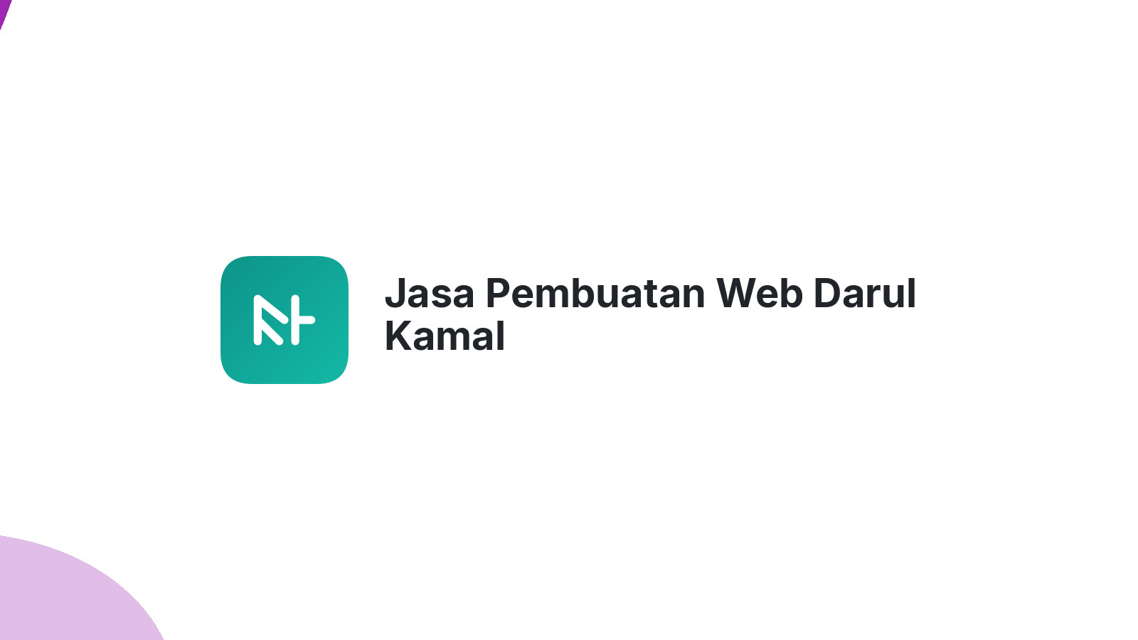 Jasa Pembuatan Web Darul Kamal