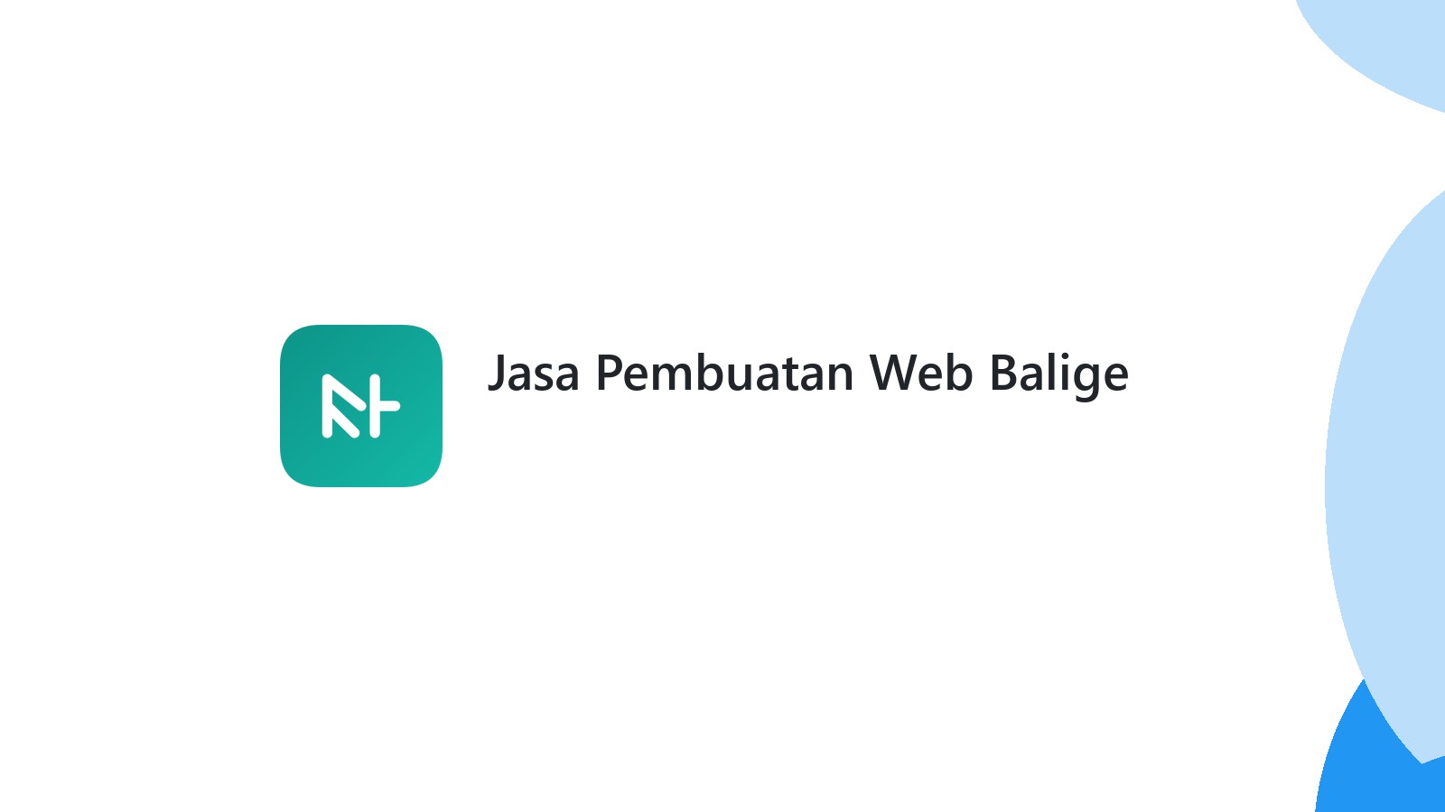 Jasa Pembuatan Web Balige