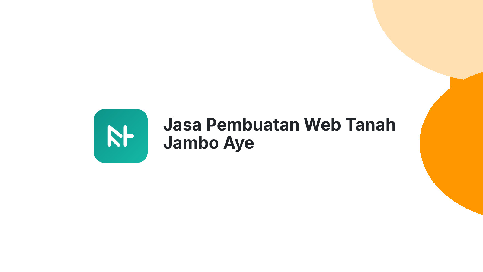 Jasa Pembuatan Web Tanah Jambo Aye