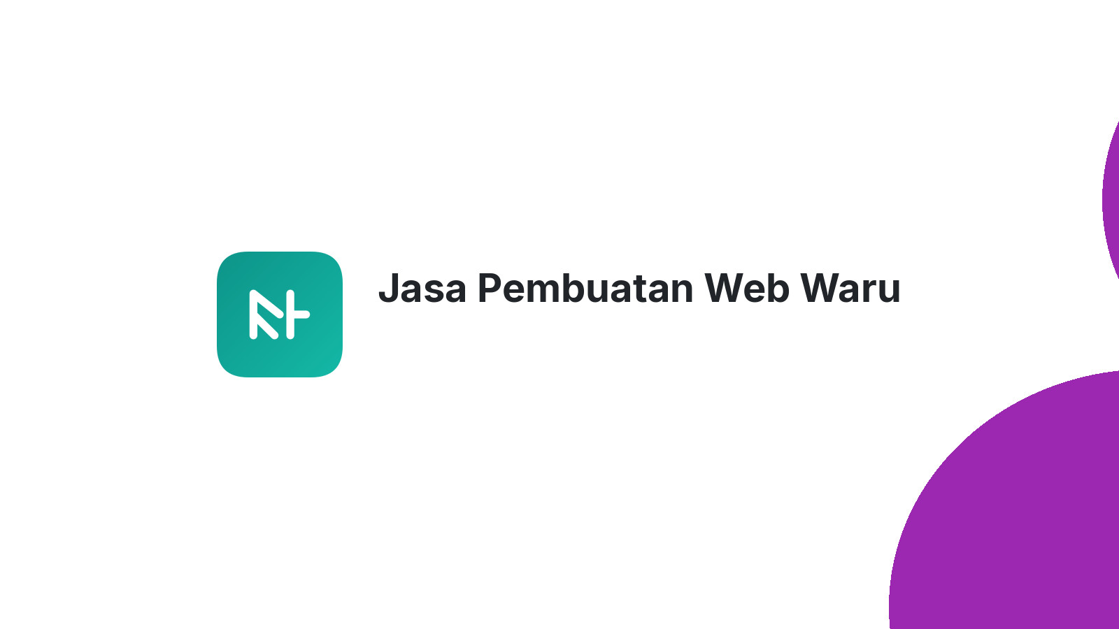 Jasa Pembuatan Web Waru