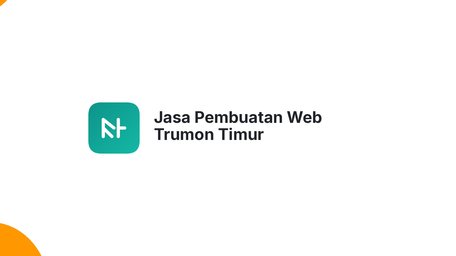 Jasa Pembuatan Web Trumon Timur