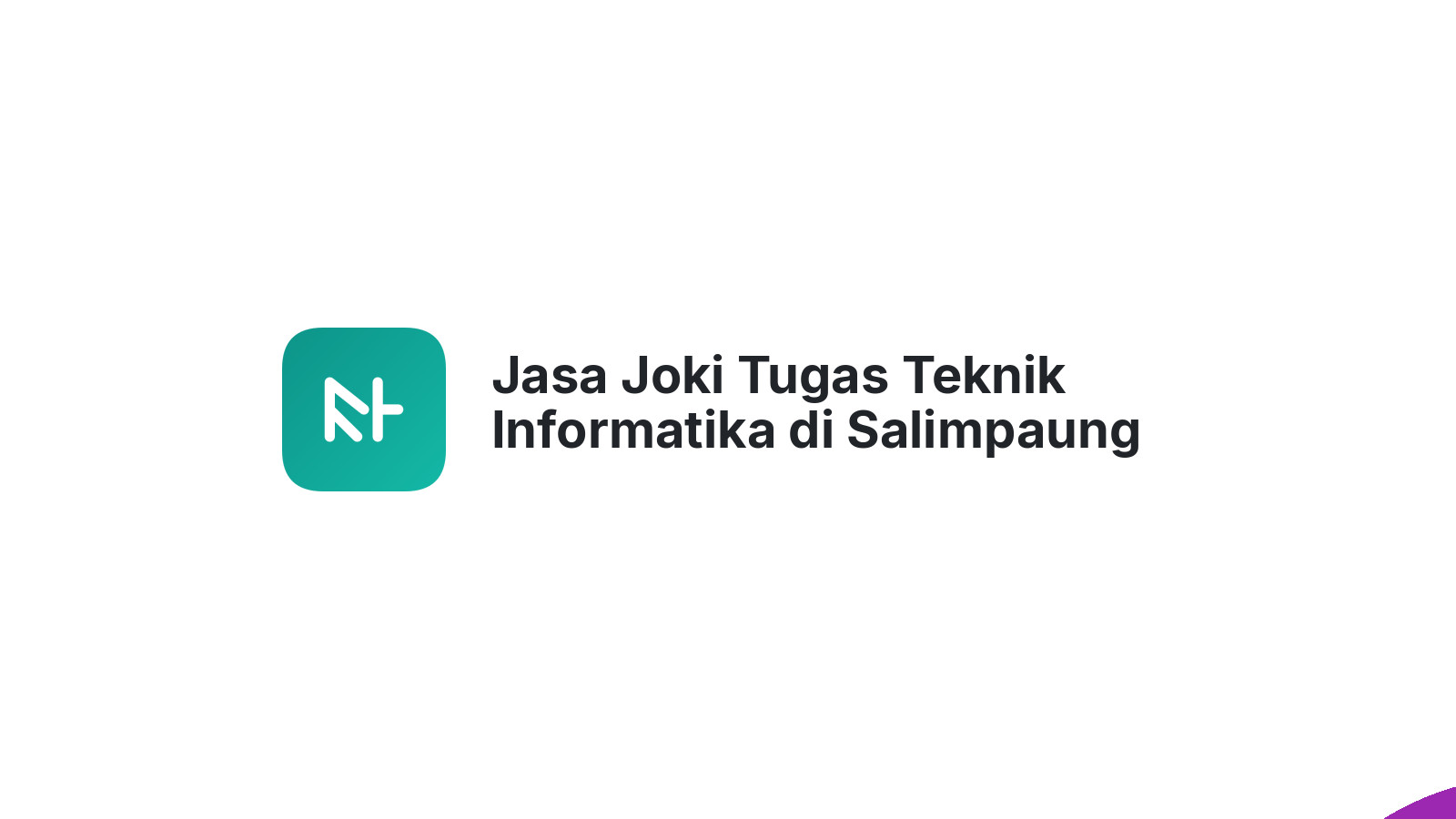 Jasa Joki Tugas Teknik Informatika di Salimpaung