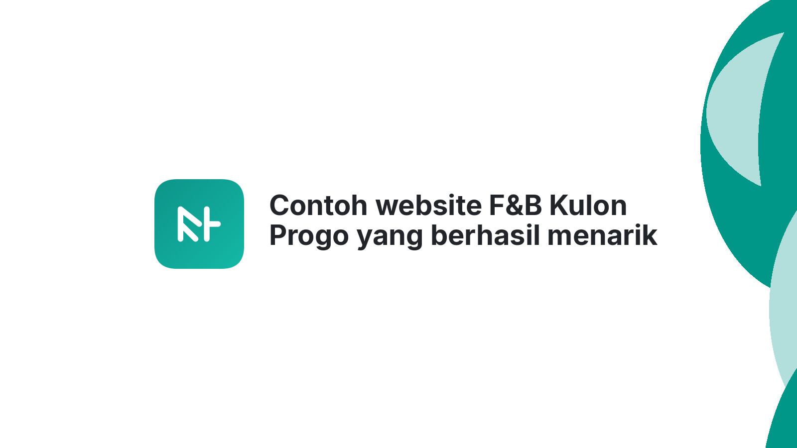 Contoh website F&B Kulon Progo yang berhasil menarik perhatian banyak orang.