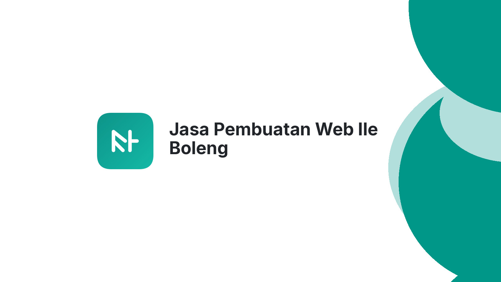 Jasa Pembuatan Web Ile Boleng