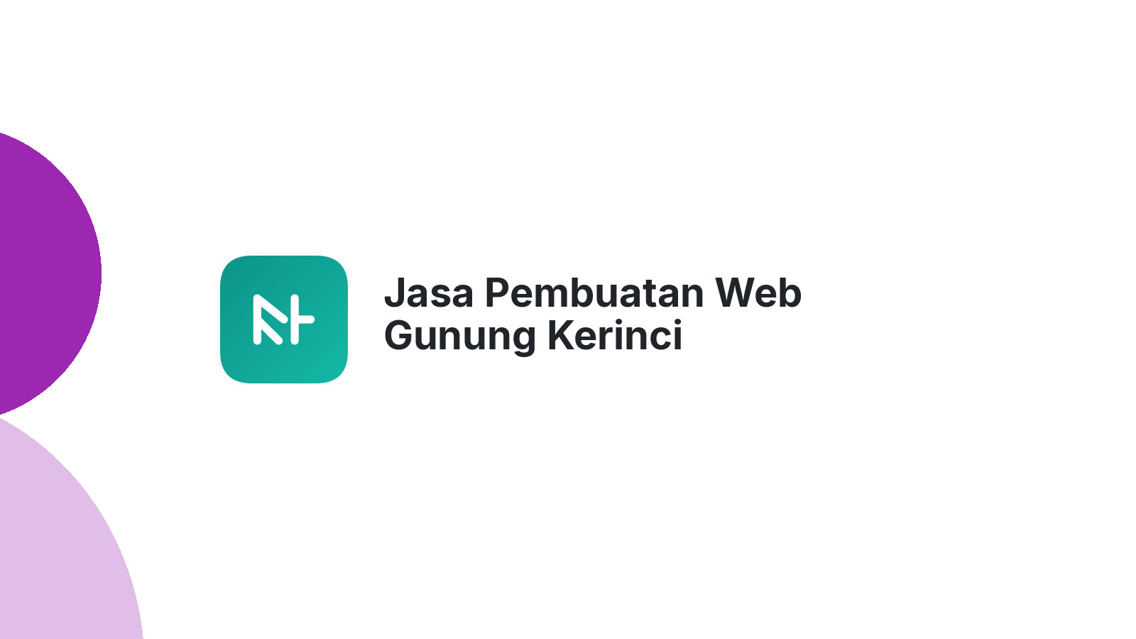 Jasa Pembuatan Web Gunung Kerinci