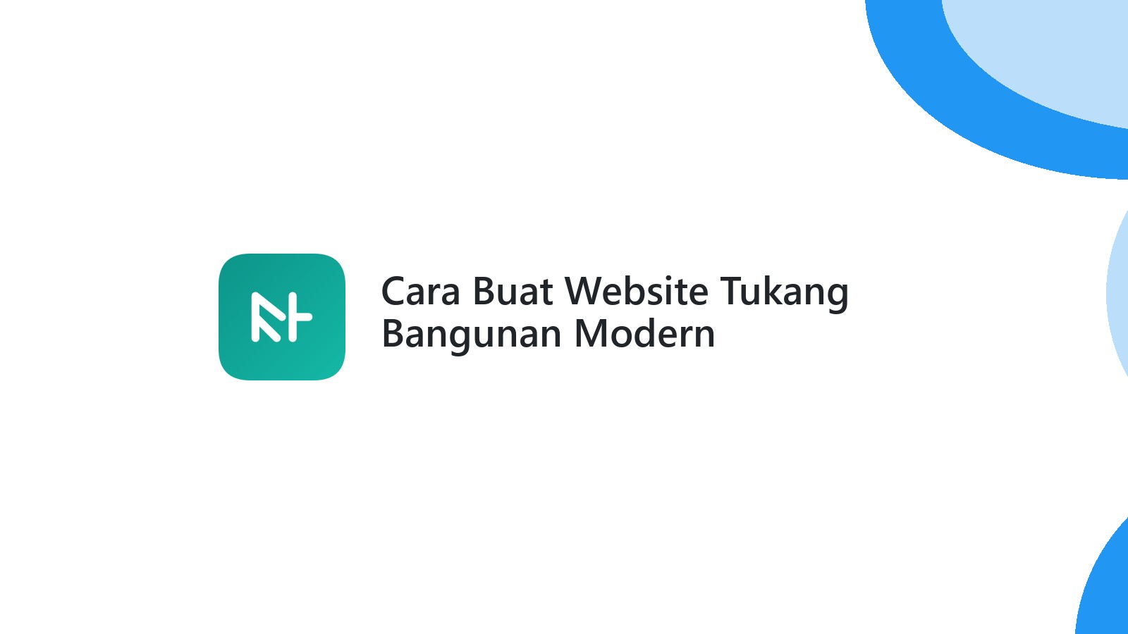 Cara Buat Website Tukang Bangunan Modern