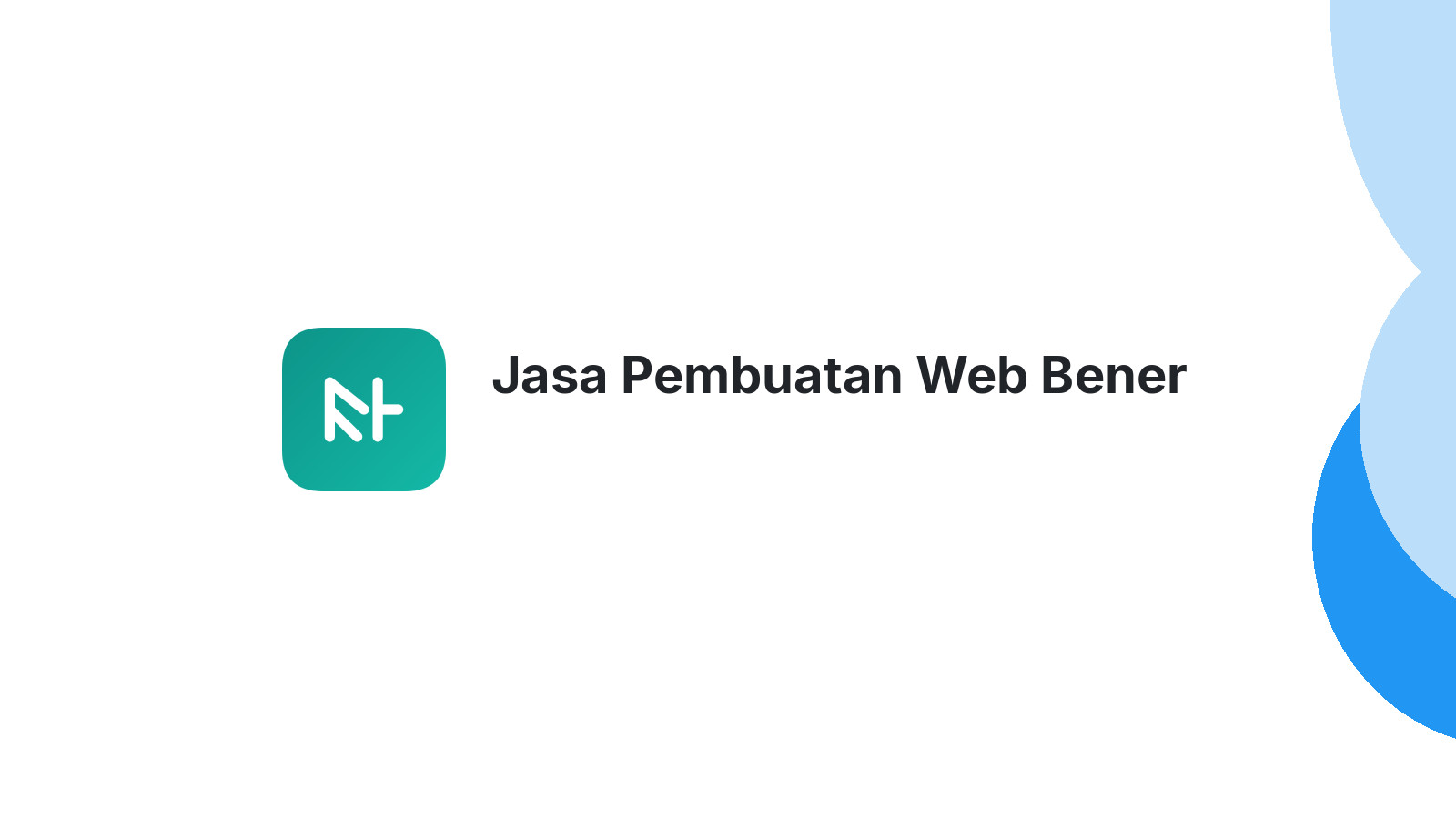 Jasa Pembuatan Web Bener