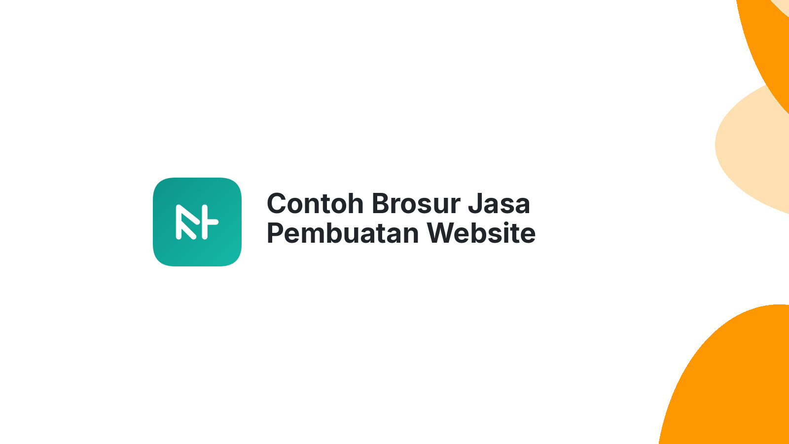 Contoh Brosur Jasa Pembuatan Website
