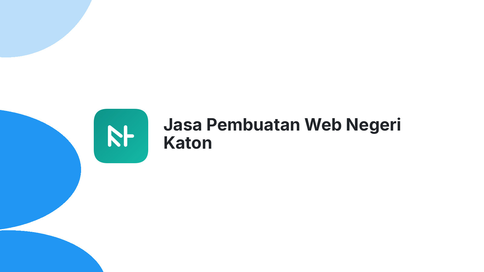 Jasa Pembuatan Web Negeri Katon