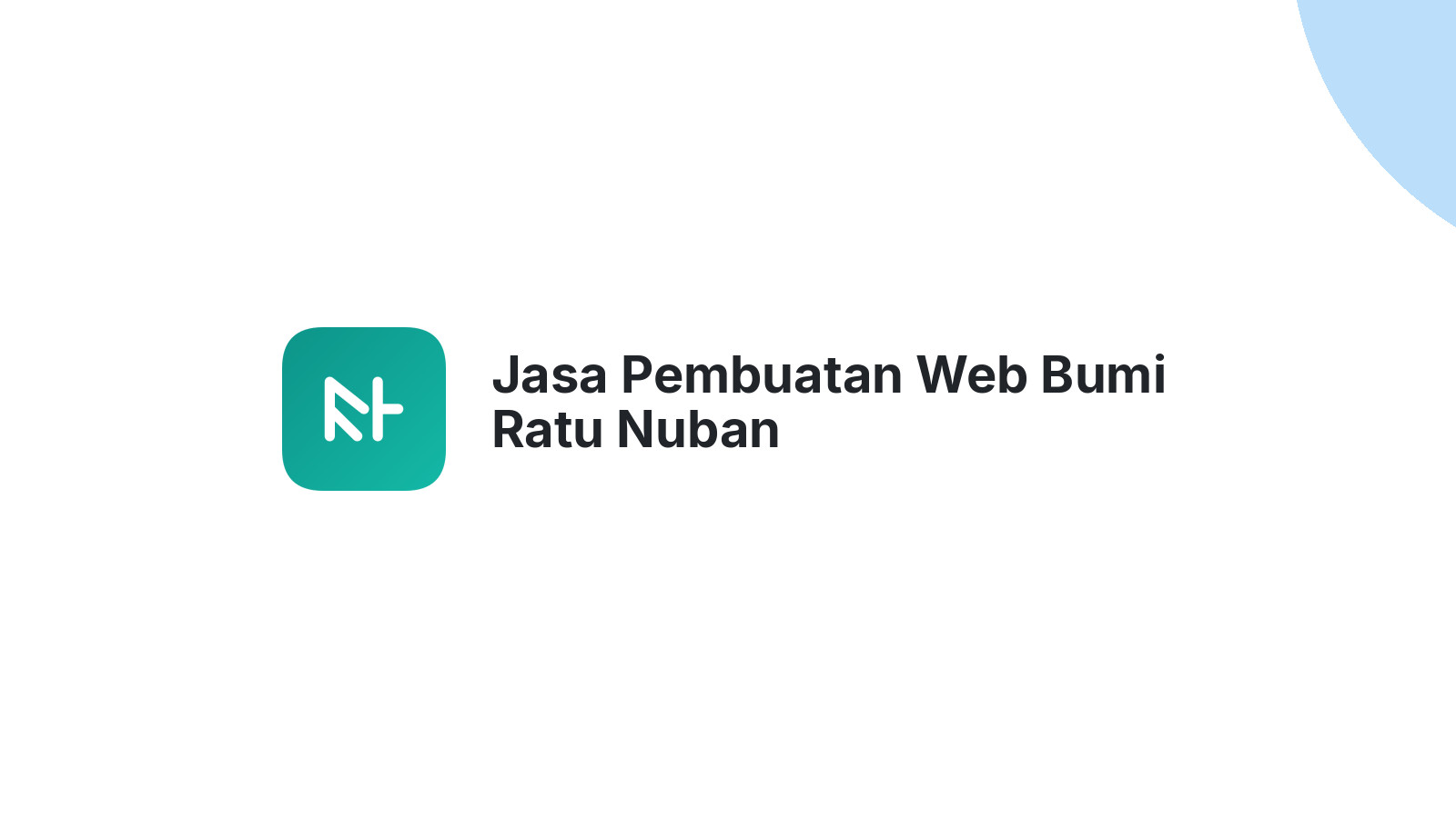 Jasa Pembuatan Web Bumi Ratu Nuban