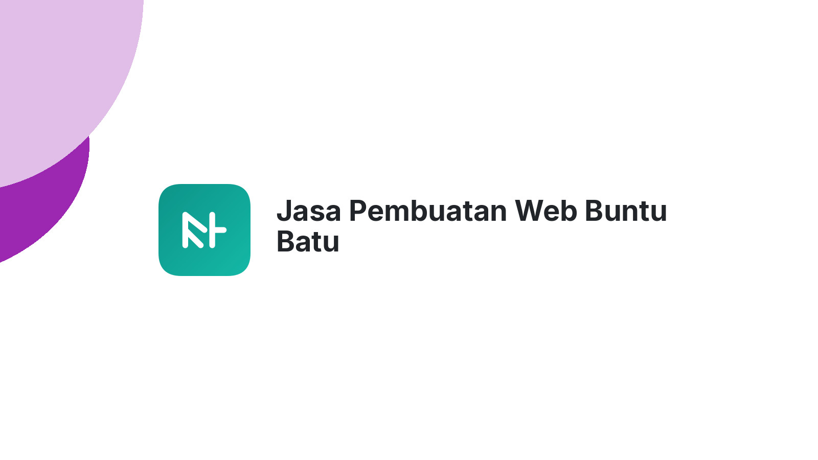 Jasa Pembuatan Web Buntu Batu