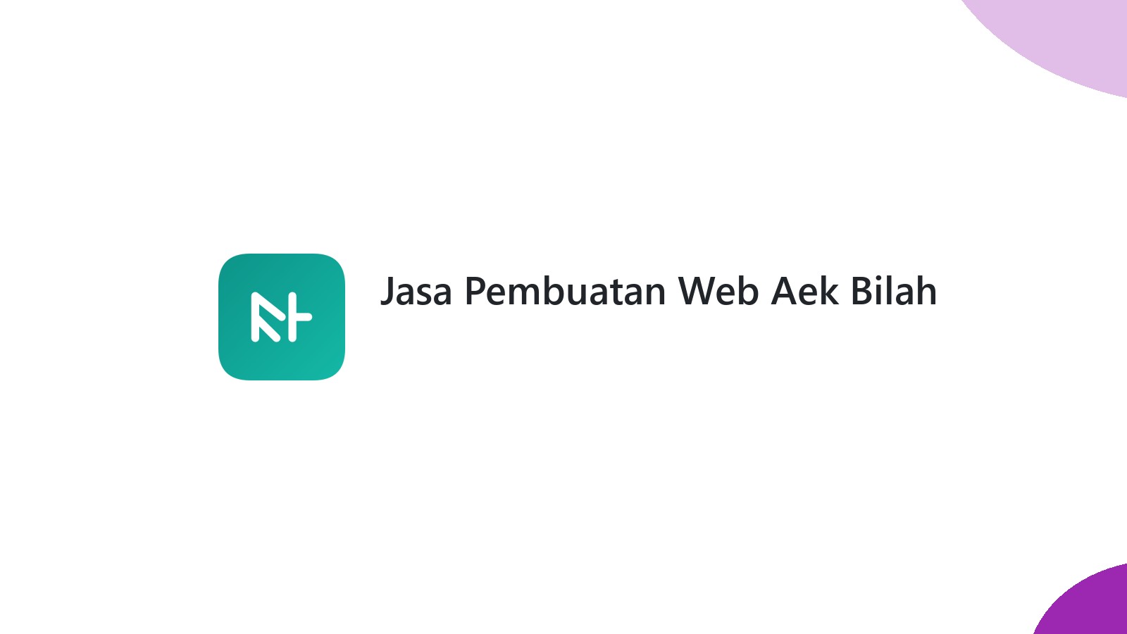 Jasa Pembuatan Web Aek Bilah
