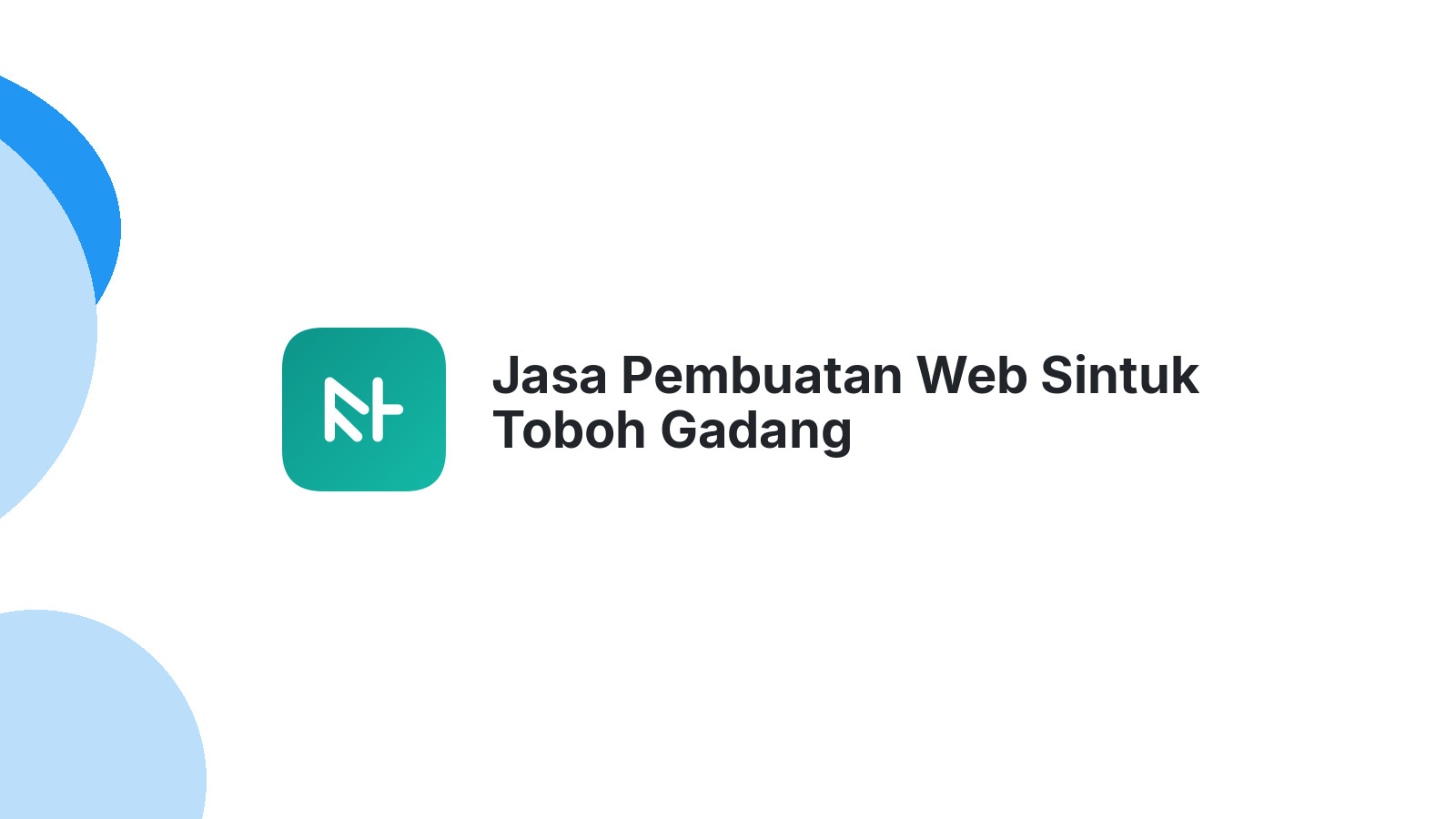 Jasa Pembuatan Web Sintuk Toboh Gadang