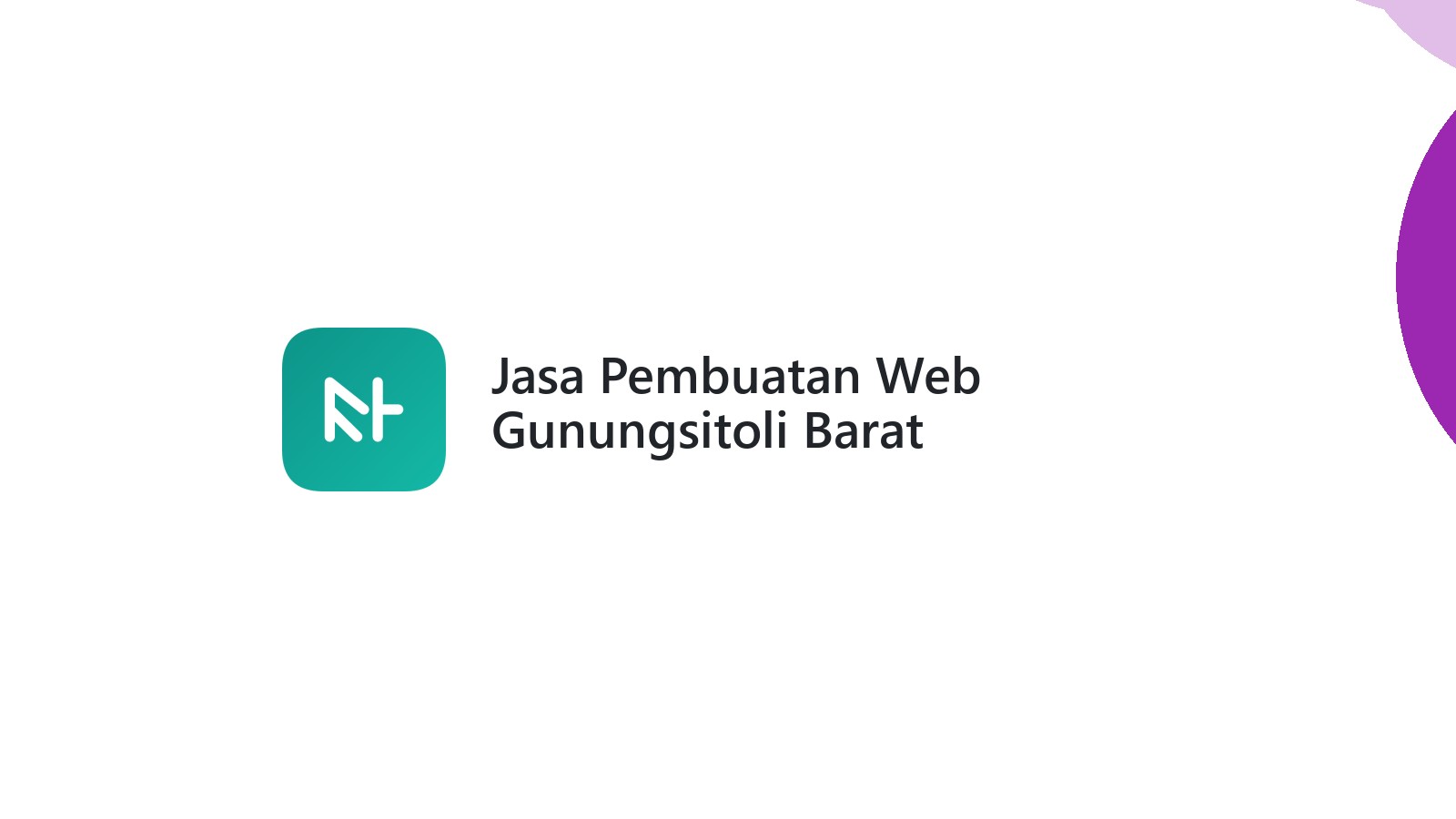 Jasa Pembuatan Web Gunungsitoli Barat