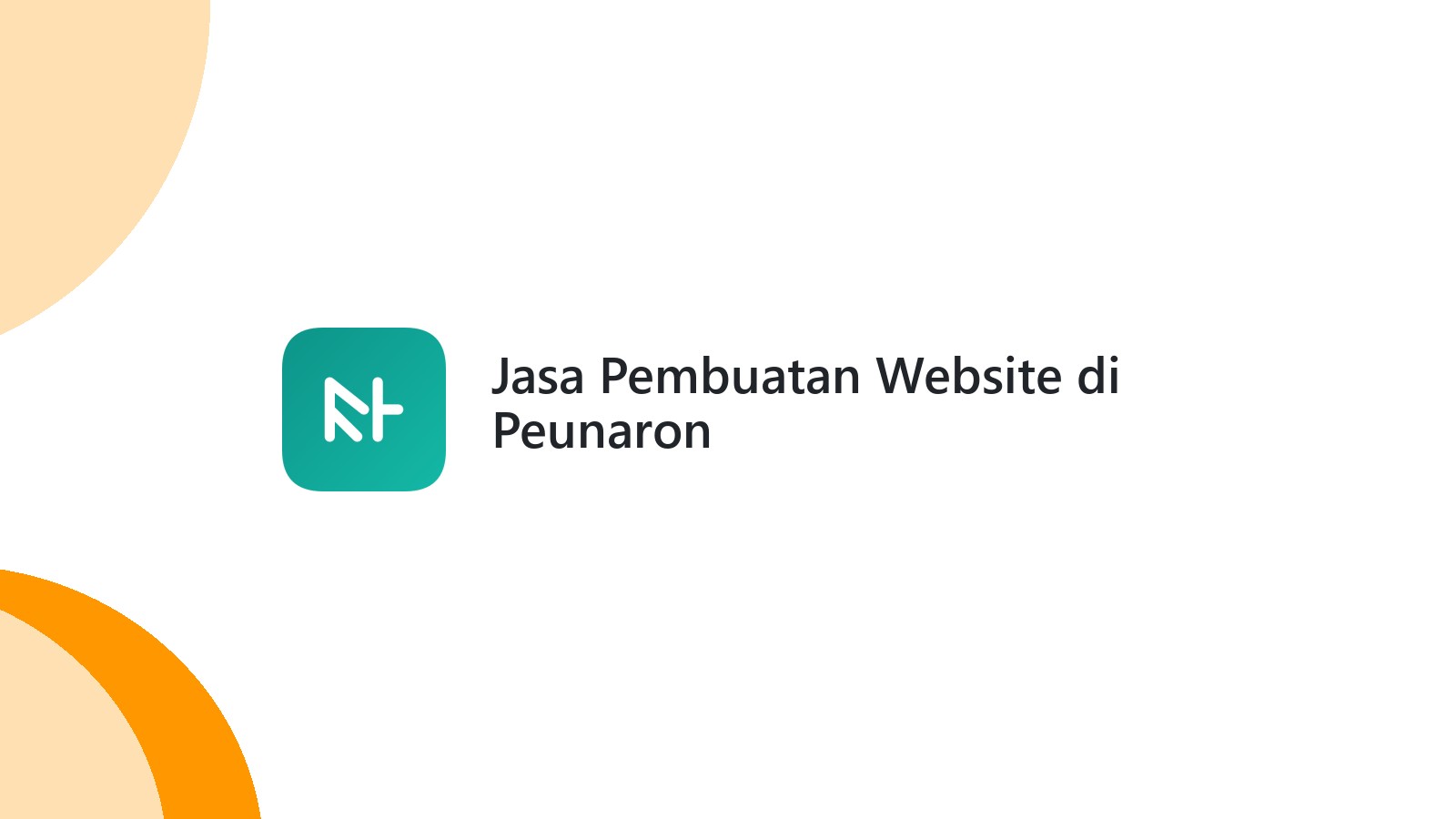 Jasa Pembuatan Website di Peunaron