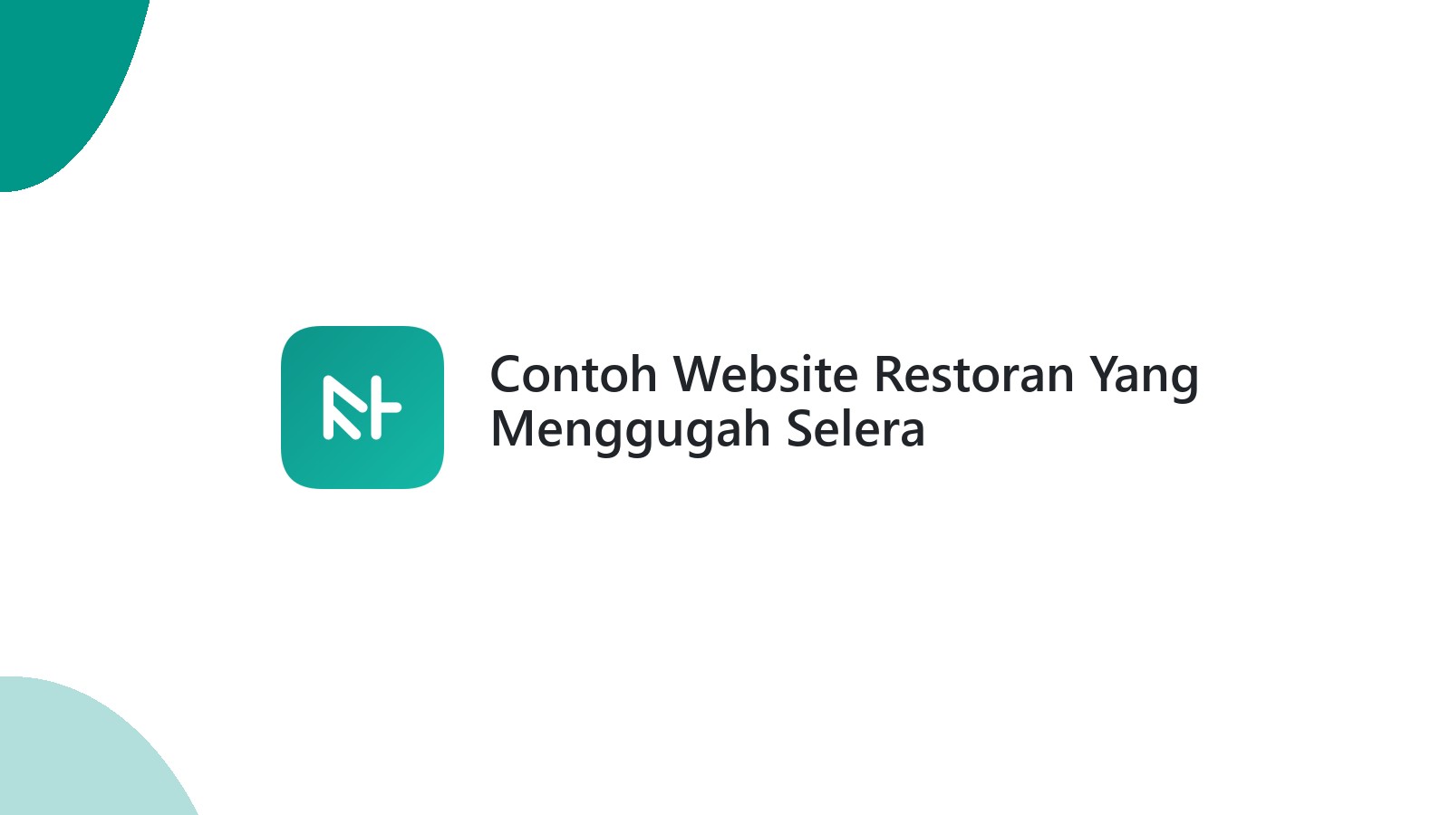 Contoh Website Restoran Yang Menggugah Selera