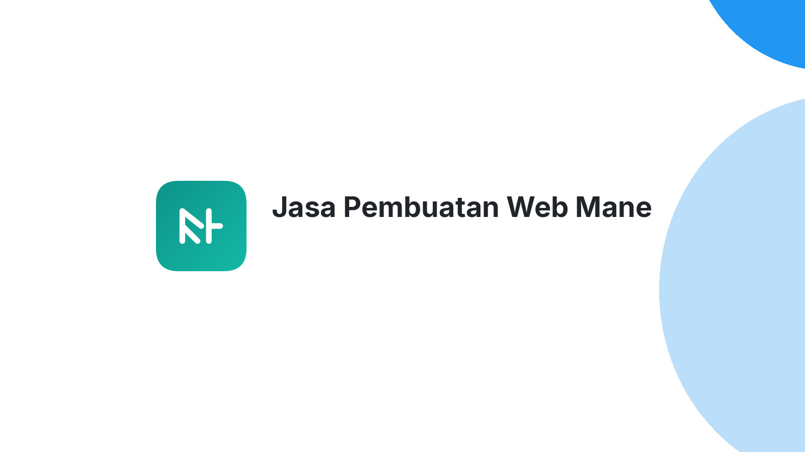 Jasa Pembuatan Web Mane