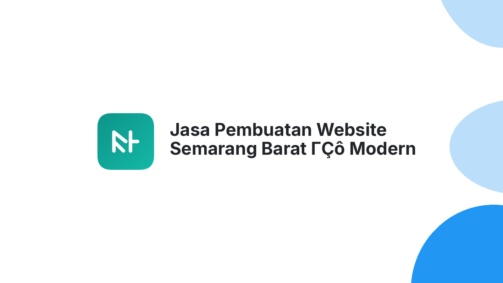 Jasa Pembuatan Website Semarang Barat ΓÇô Modern & Berkualitas