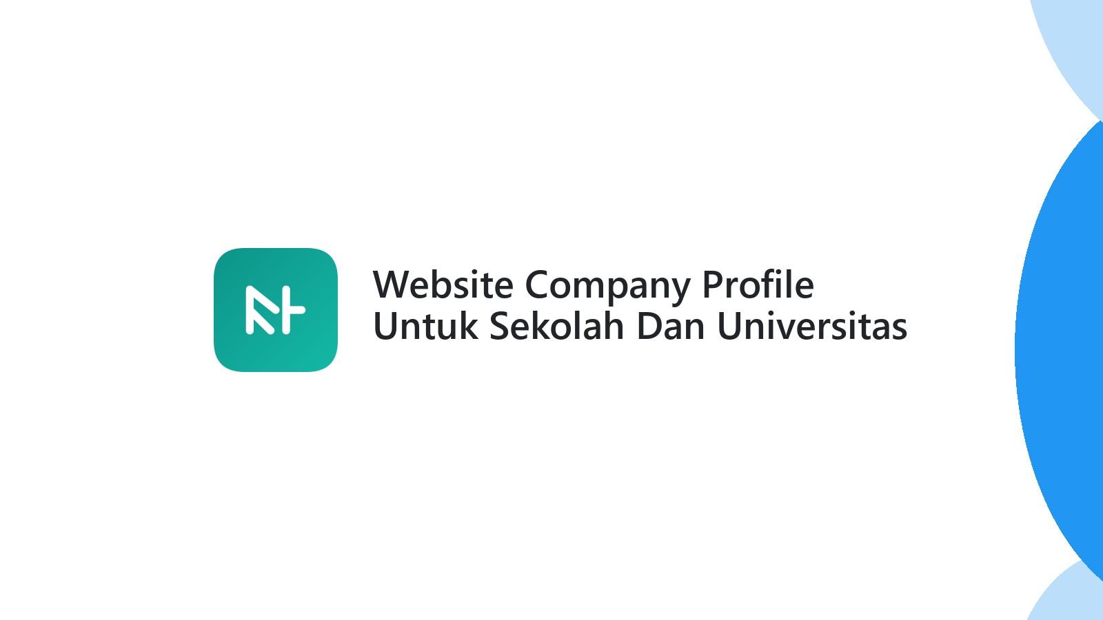 Website Company Profile Untuk Sekolah Dan Universitas