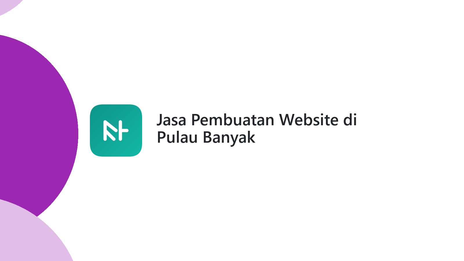 Jasa Pembuatan Website di Pulau Banyak