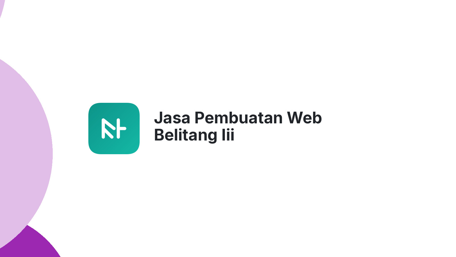 Jasa Pembuatan Web Belitang Iii