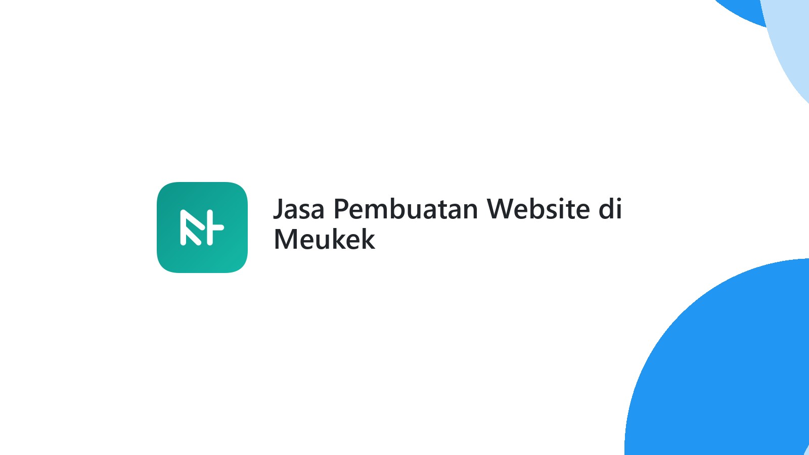 Jasa Pembuatan Website di Meukek