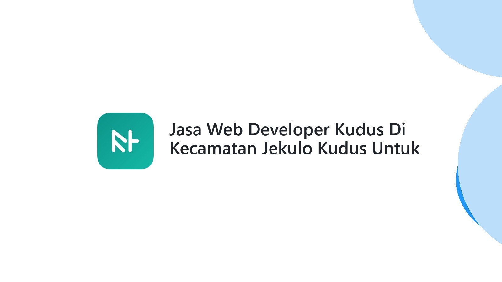 Jasa Web Developer Kudus Di Kecamatan Jekulo Kudus Untuk Toko Online