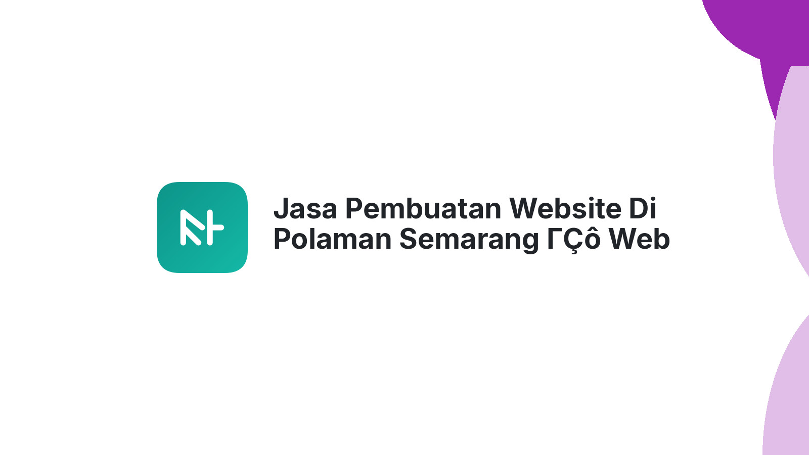 Jasa Pembuatan Website Di Polaman Semarang ΓÇô Web Profesional & Cepat