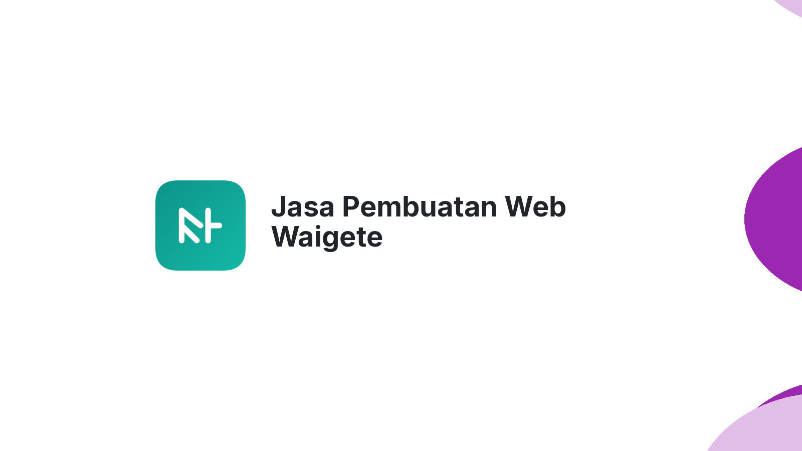 Jasa Pembuatan Web Waigete