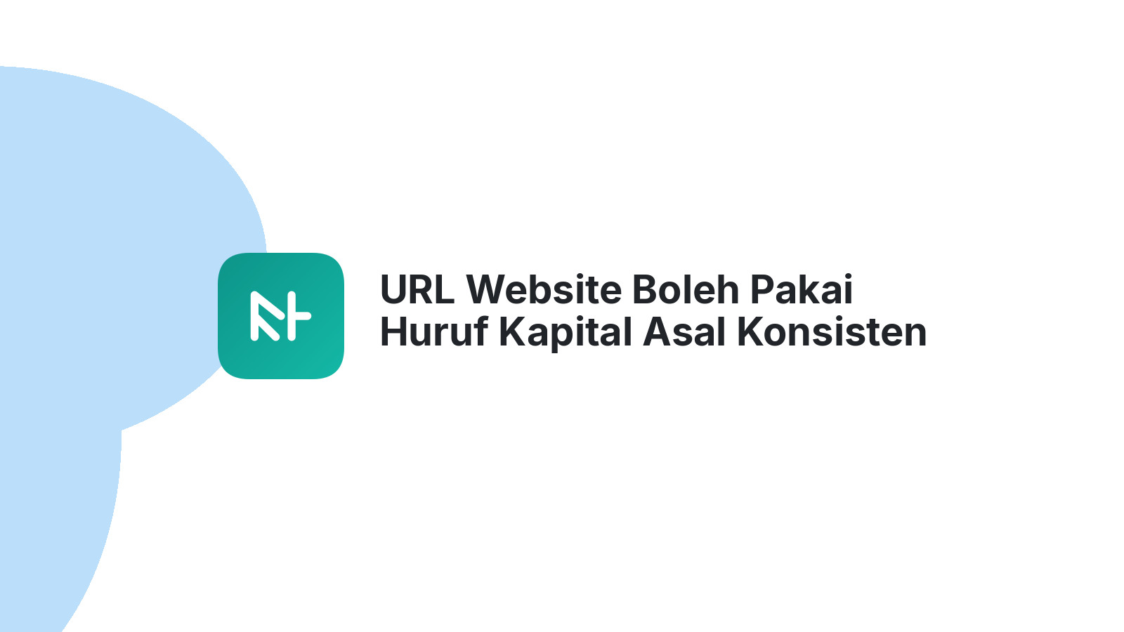 URL Website Boleh Pakai Huruf Kapital Asal Konsisten