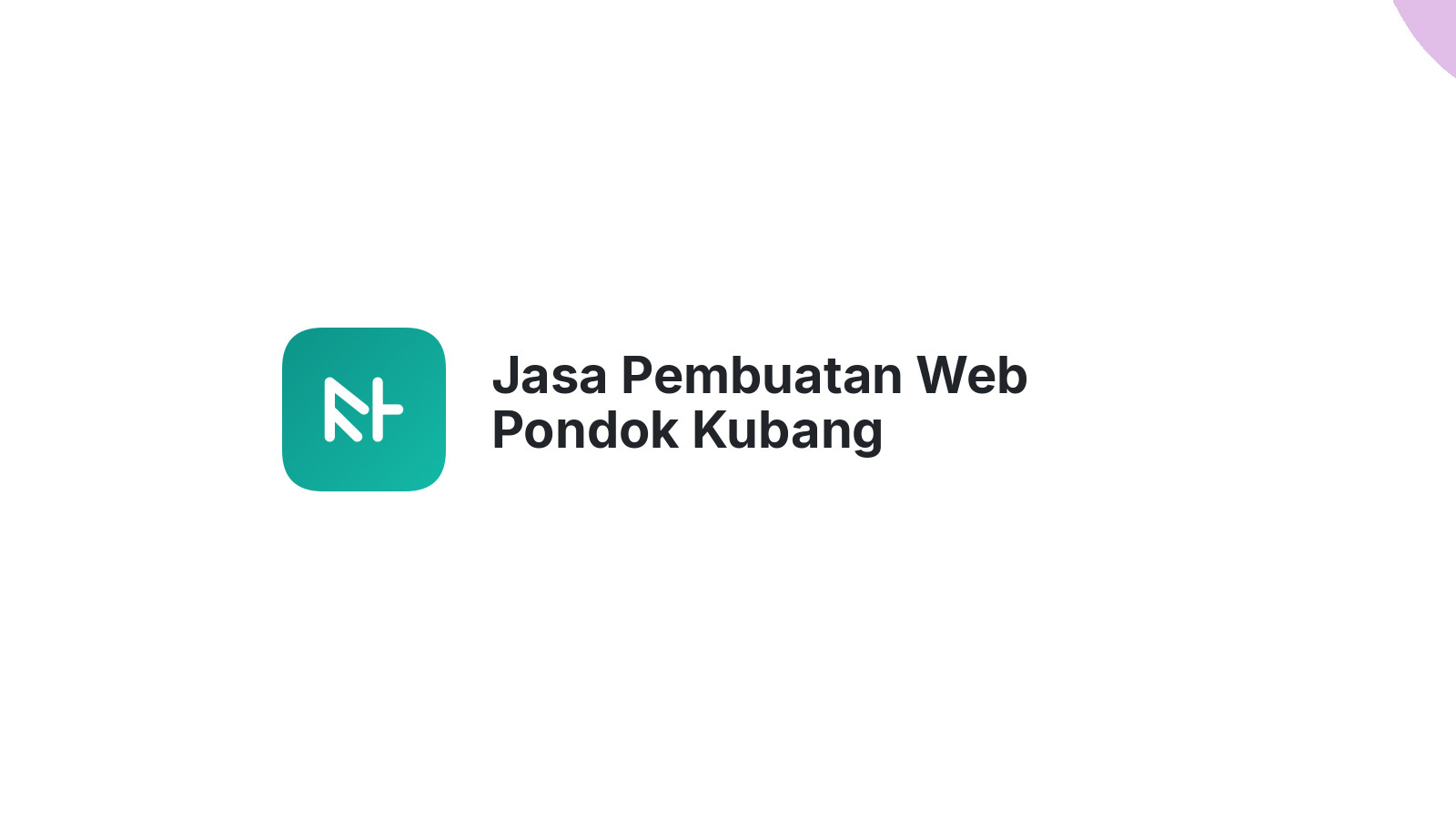 Jasa Pembuatan Web Pondok Kubang