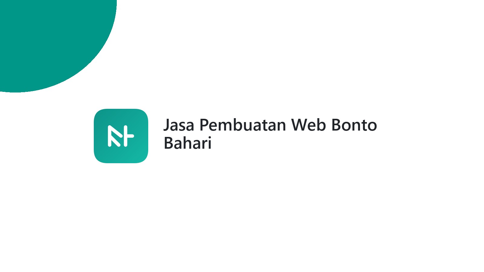 Jasa Pembuatan Web Bonto Bahari